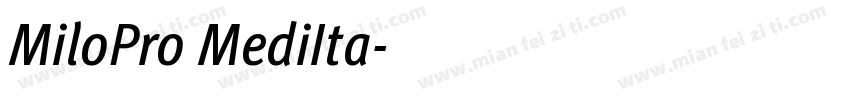 MiloPro MediIta字体转换